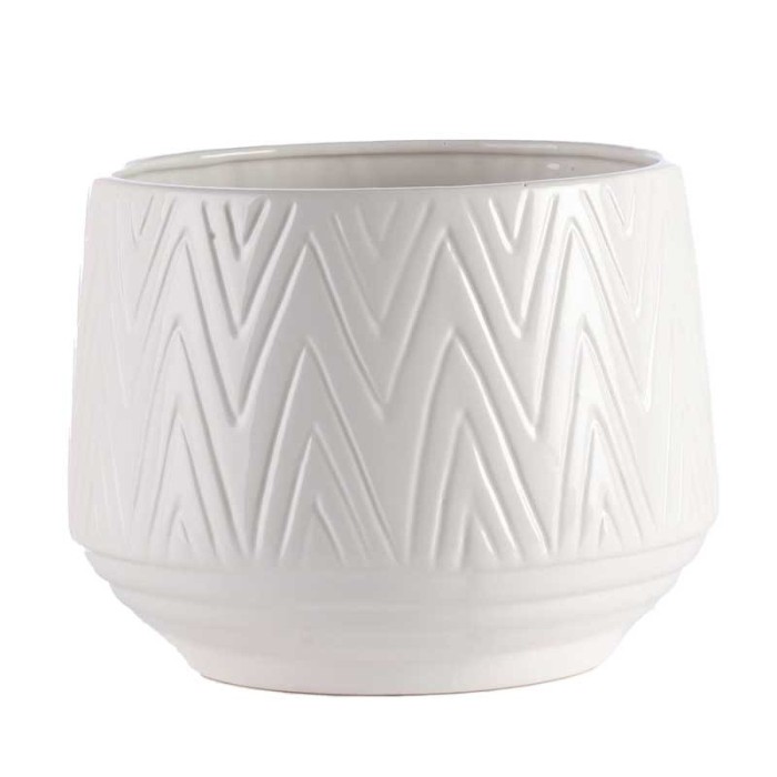 VASO BIANCO CERAMICA EST D.15 H.12.5